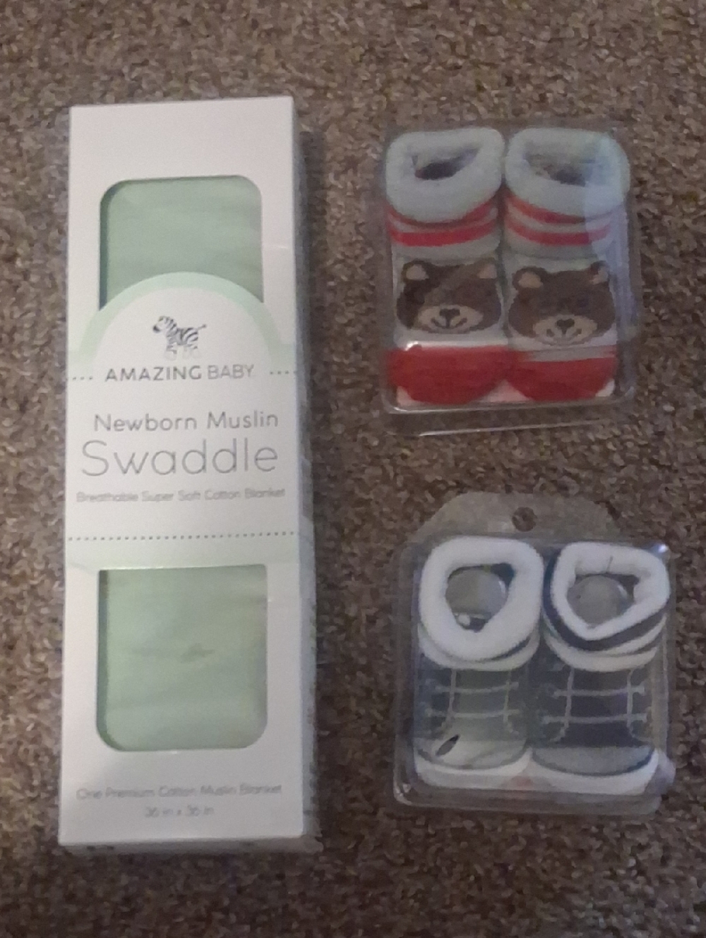 Amazing Baby Newborn Muslin Swaddle - Light Green